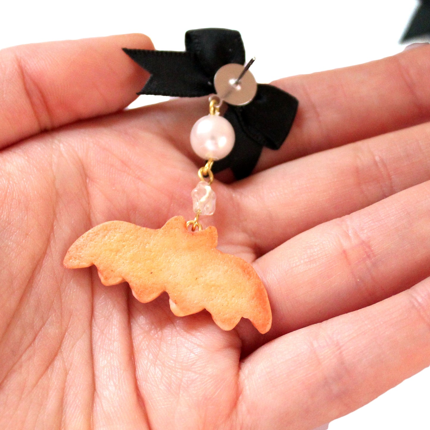 Large Purple Pastel Bat Cookies Earrings - Fatally Feminine Designs