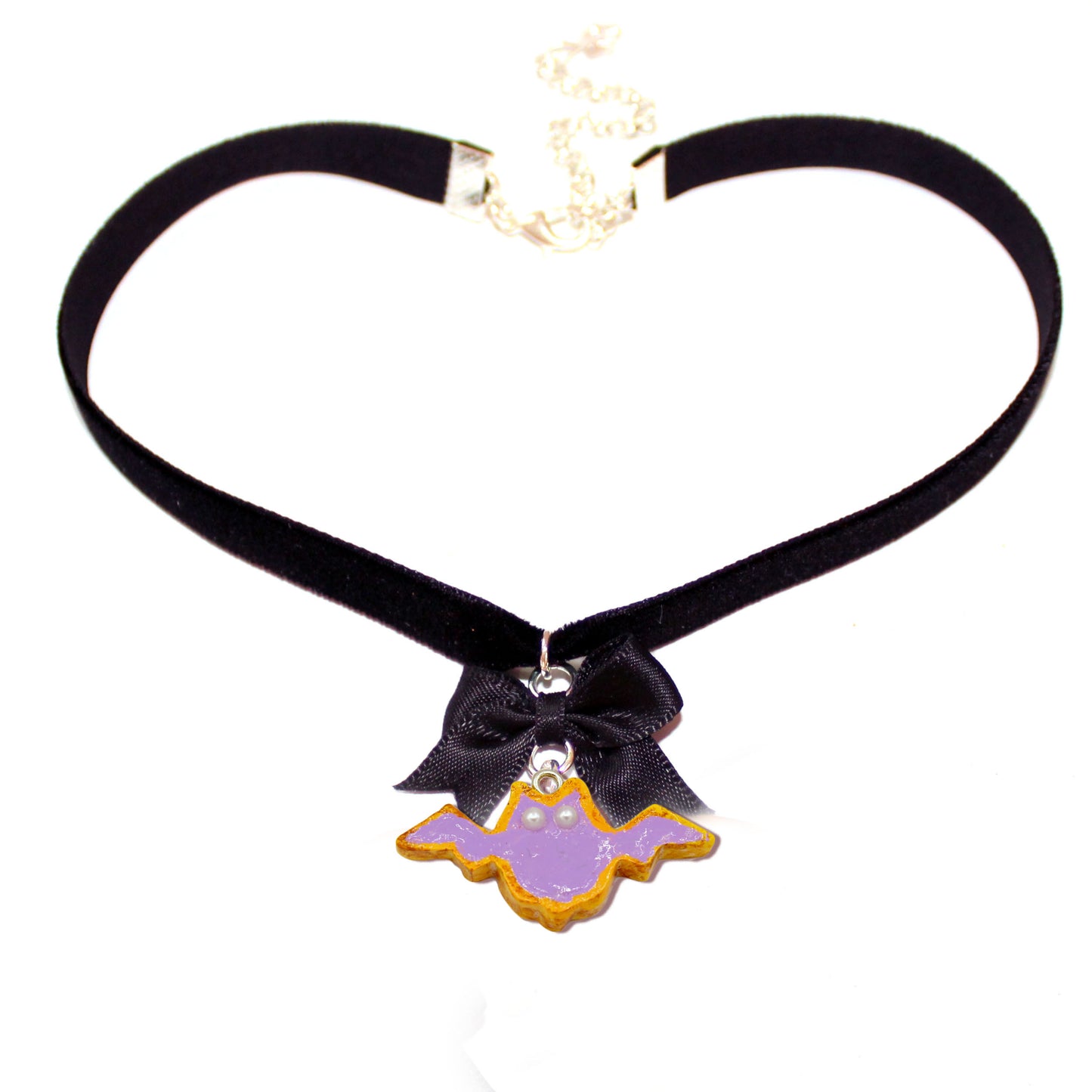 Purple Pastel Bat Cookie Choker - Fatally Feminine Designs