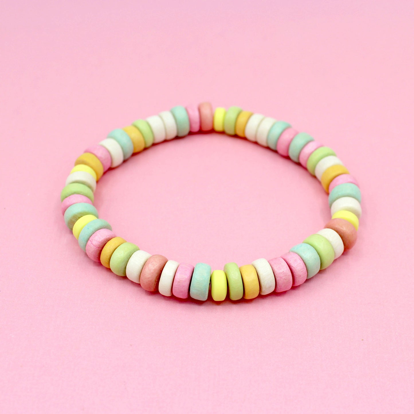 Classic Faux Candy Rainbow Friendship Bracelet Kawaii Birthday Gift for Best Friend Handmade Cute Charm Jewelry for Women Custom Length