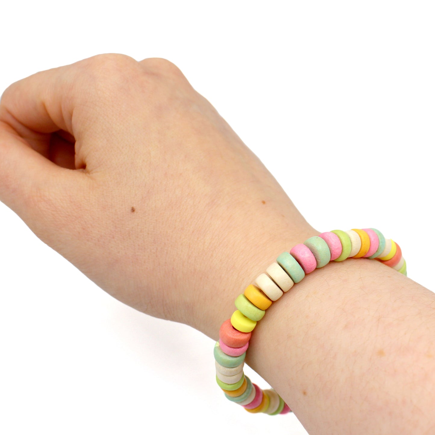 Classic Faux Candy Rainbow Friendship Bracelet Kawaii Birthday Gift for Best Friend Handmade Cute Charm Jewelry for Women Custom Length