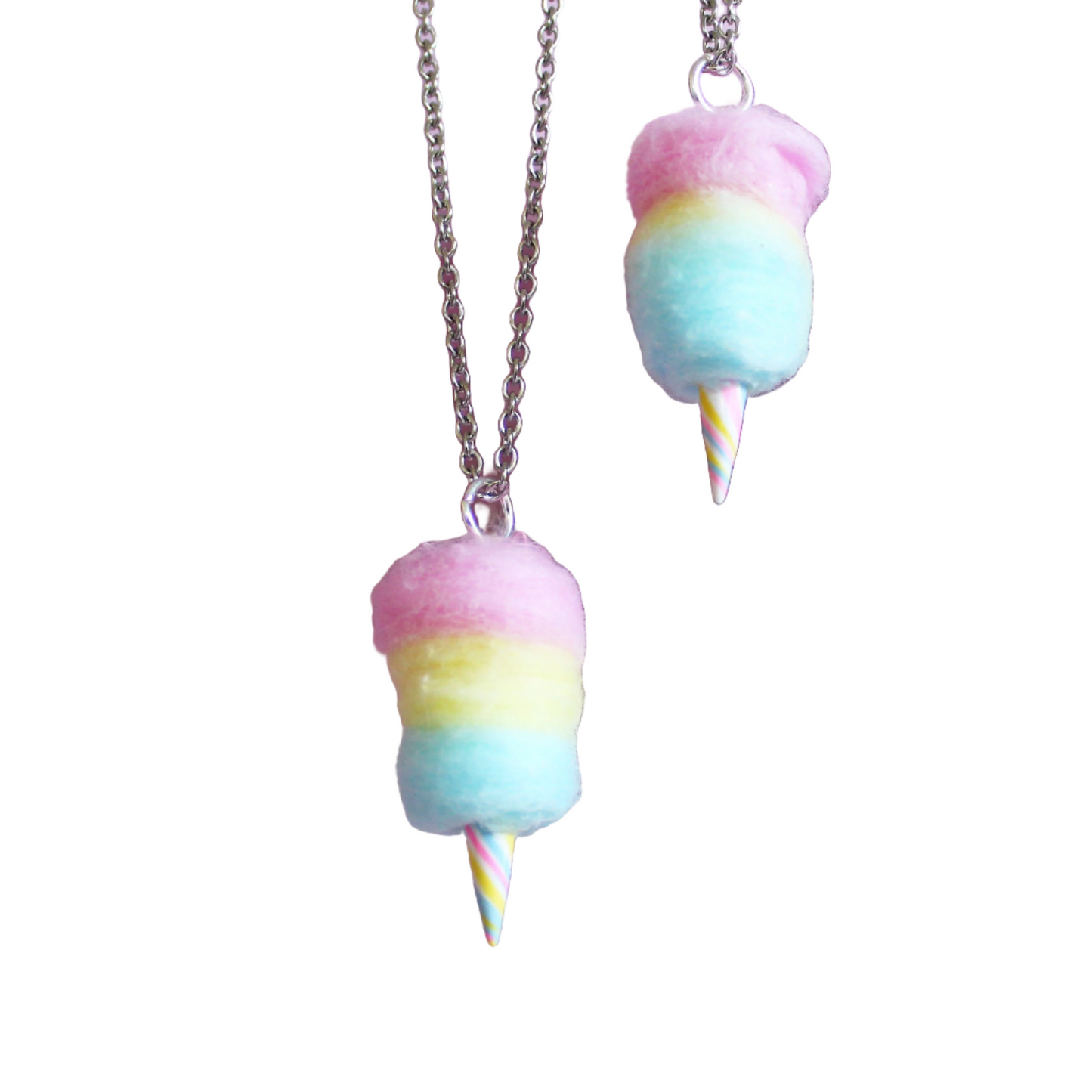 Rainbow Cotton Candy Necklace