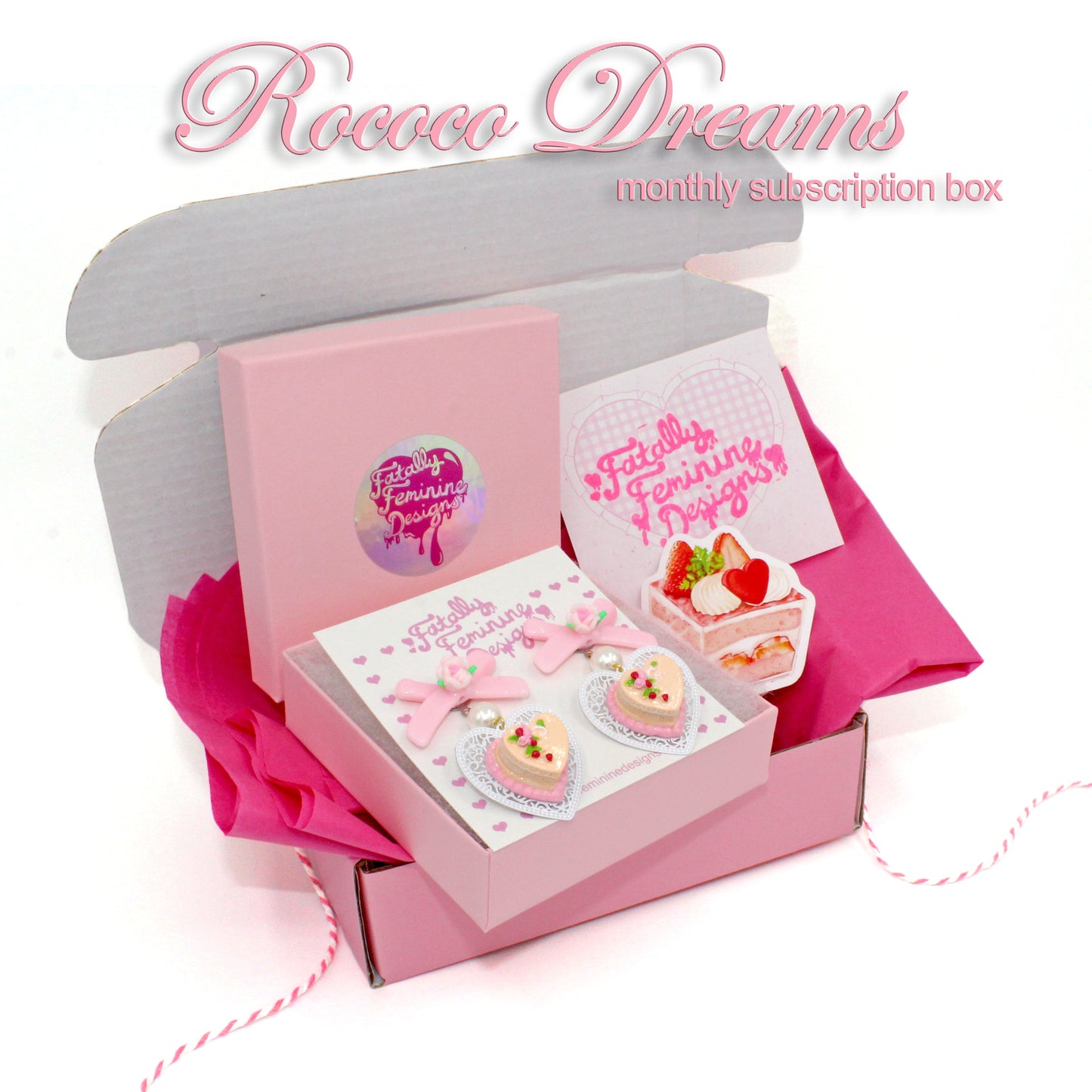 Rococo Dreams a Marie Antoinette Inspired Monthly Jewelry Subscription Box - Fatally Feminine Designs