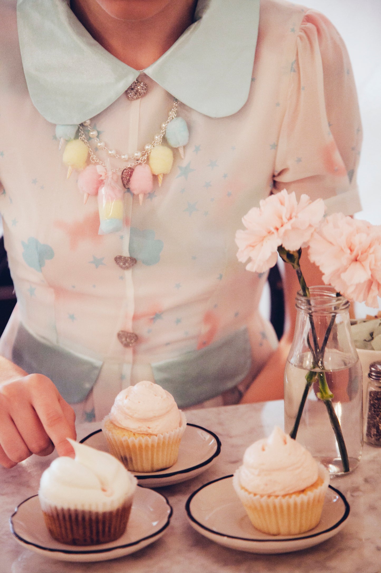 Pastel Cotton Candy Carnival Statement Necklace