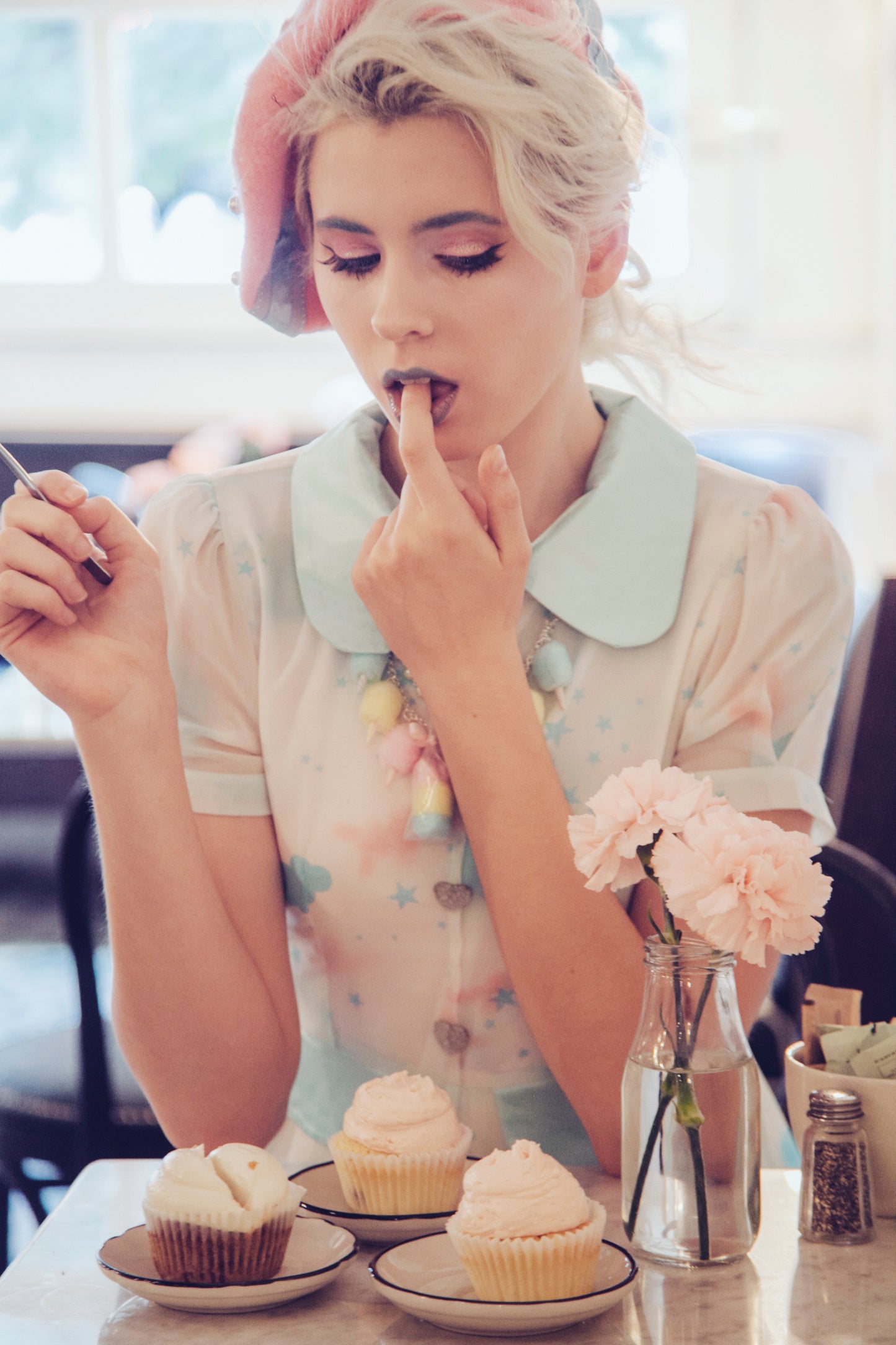 Pastel Cotton Candy Carnival Statement Necklace