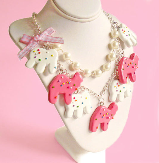 Circus Animal Cookies Necklace Statement Necklace