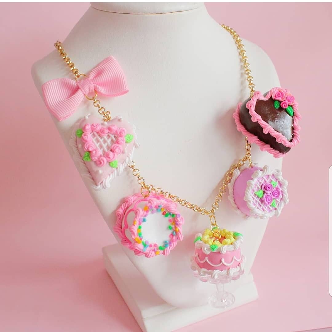 Marie Antoinette Cake Statement Necklace