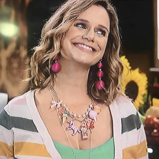 Pink Candy Shop Statement Necklace - As seen on Fuller House Kimmy Gibbler