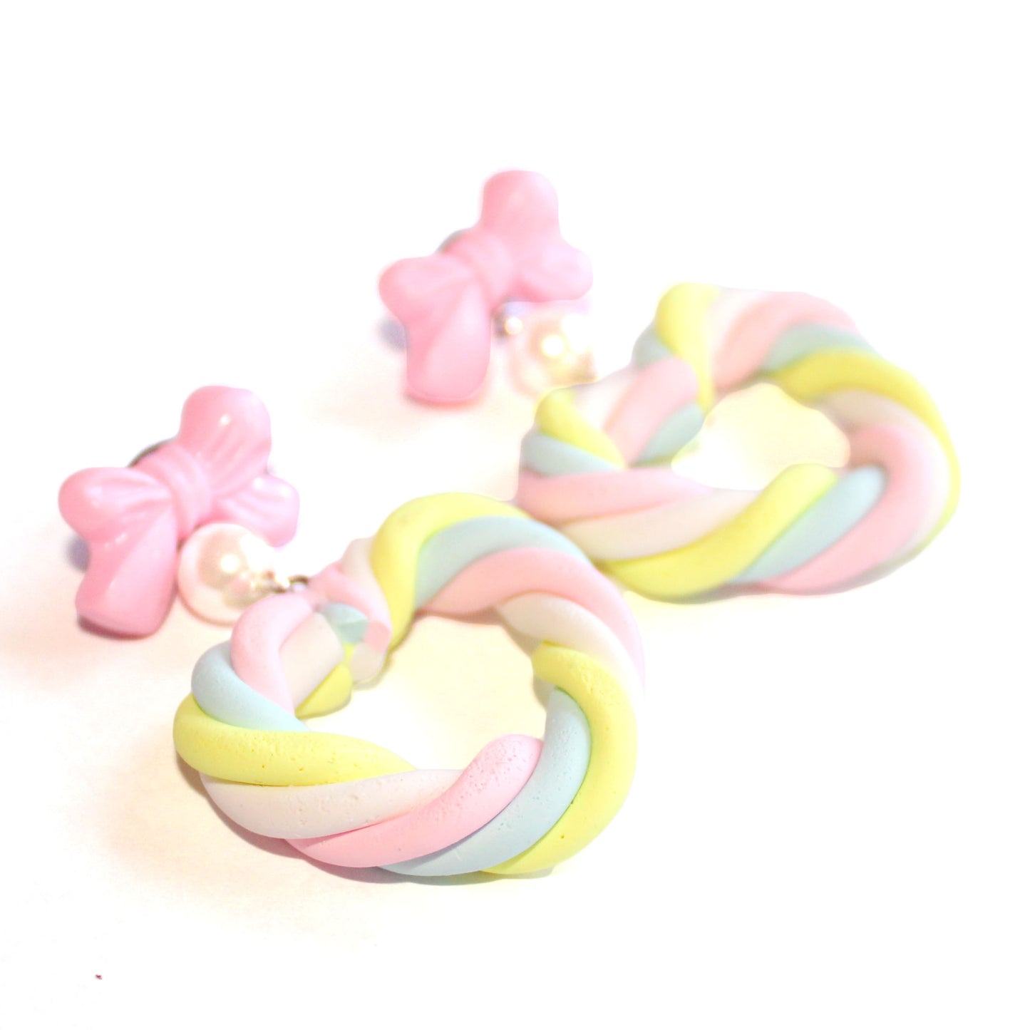 Marshmallow Heart Earrings
