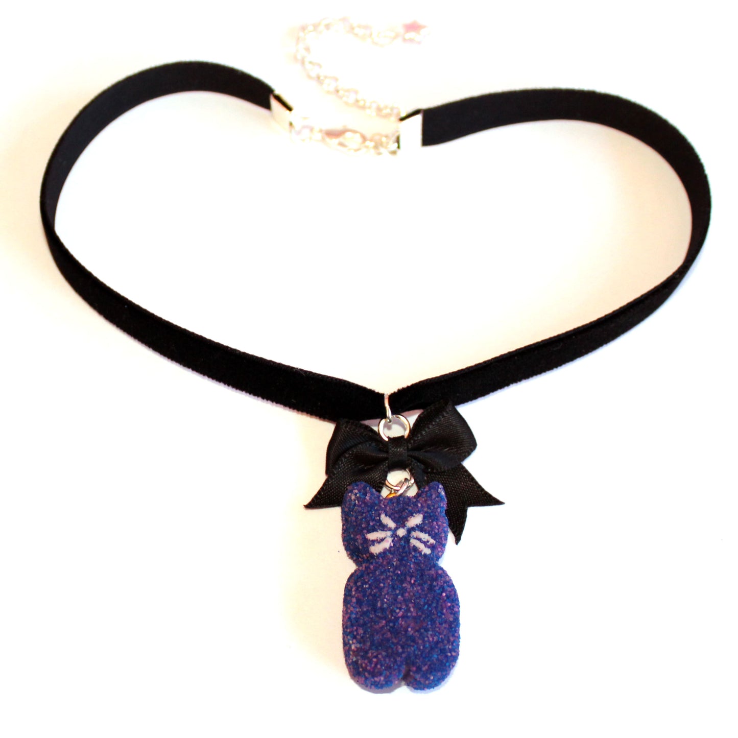 Black Cat Marshmallow Choker - Fatally Feminine Designs