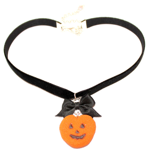Pumpkin Faux Marshmallow Candy Choker - Fatally Feminine Designs