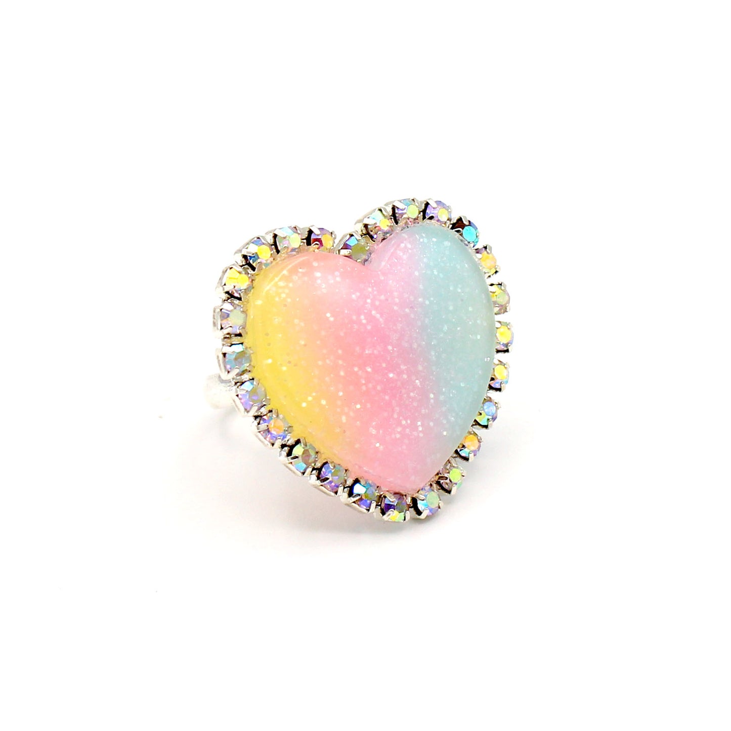 Trinket Ring - Pastel Rainbow - Adjustable