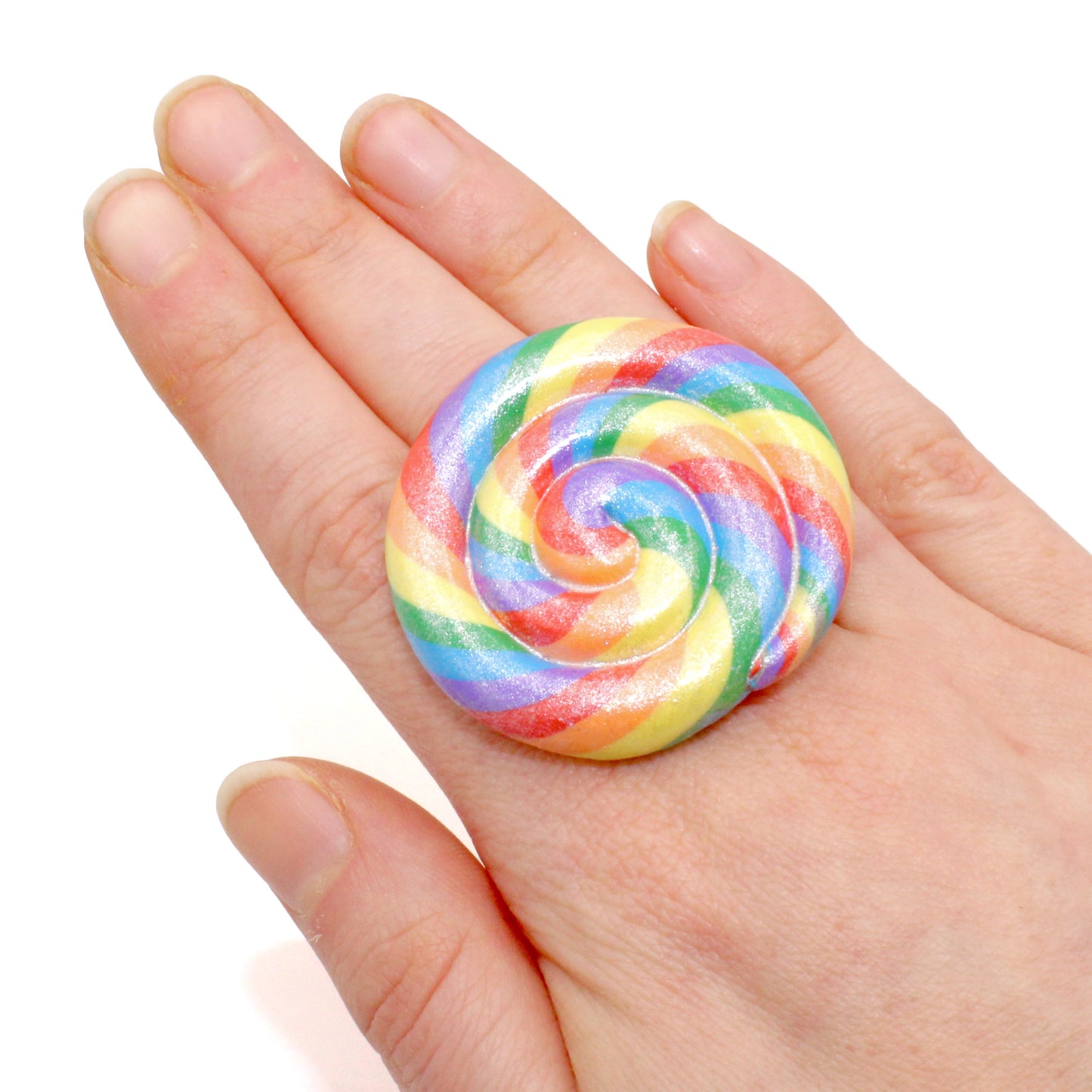 Jumbo Rainbow Lollipop Ring