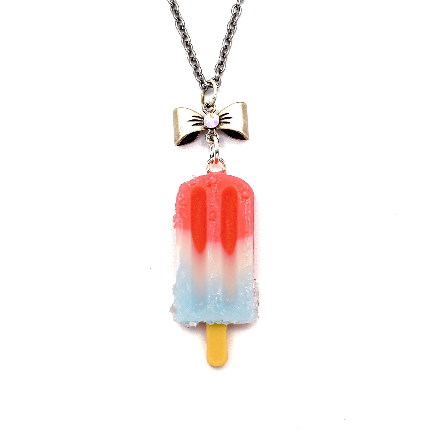 Bomb Pop Inspired Necklace, Hypoallergenic Steel - Fatally Feminine Designs