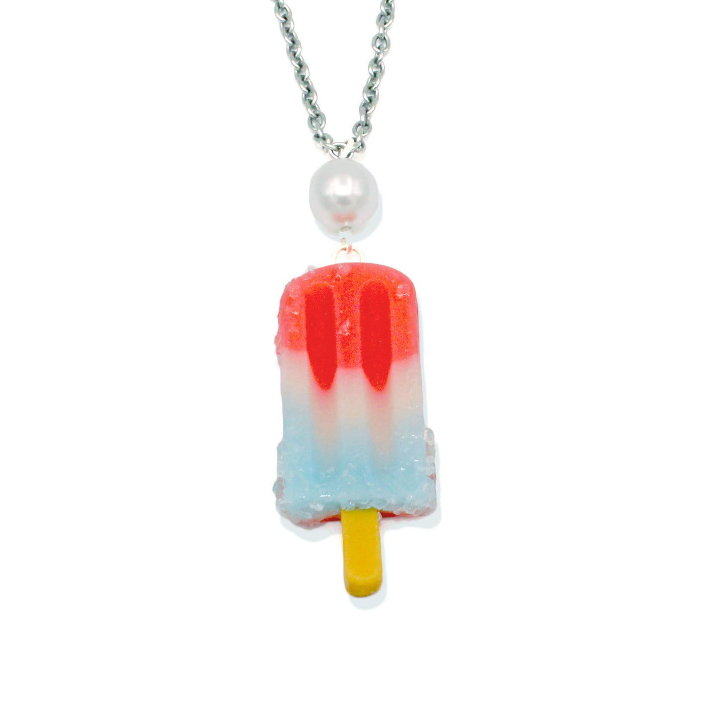 Bomb Pop Inspired Necklace, Hypoallergenic Steel - Fatally Feminine Designs