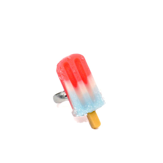 Bomb Pop Inspired Ring, Adjustable - Fatally Feminine Designs
