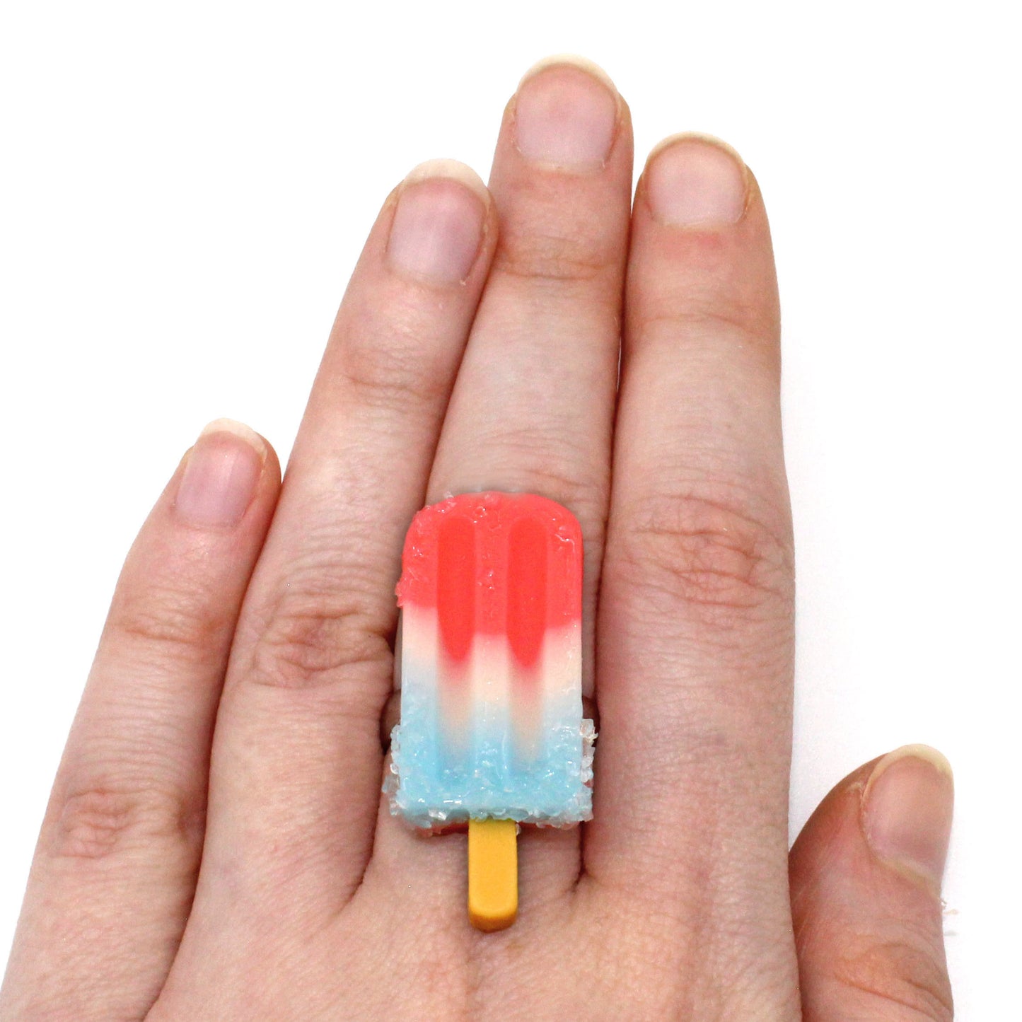 Bomb Pop Inspired Ring, Adjustable - Fatally Feminine Designs