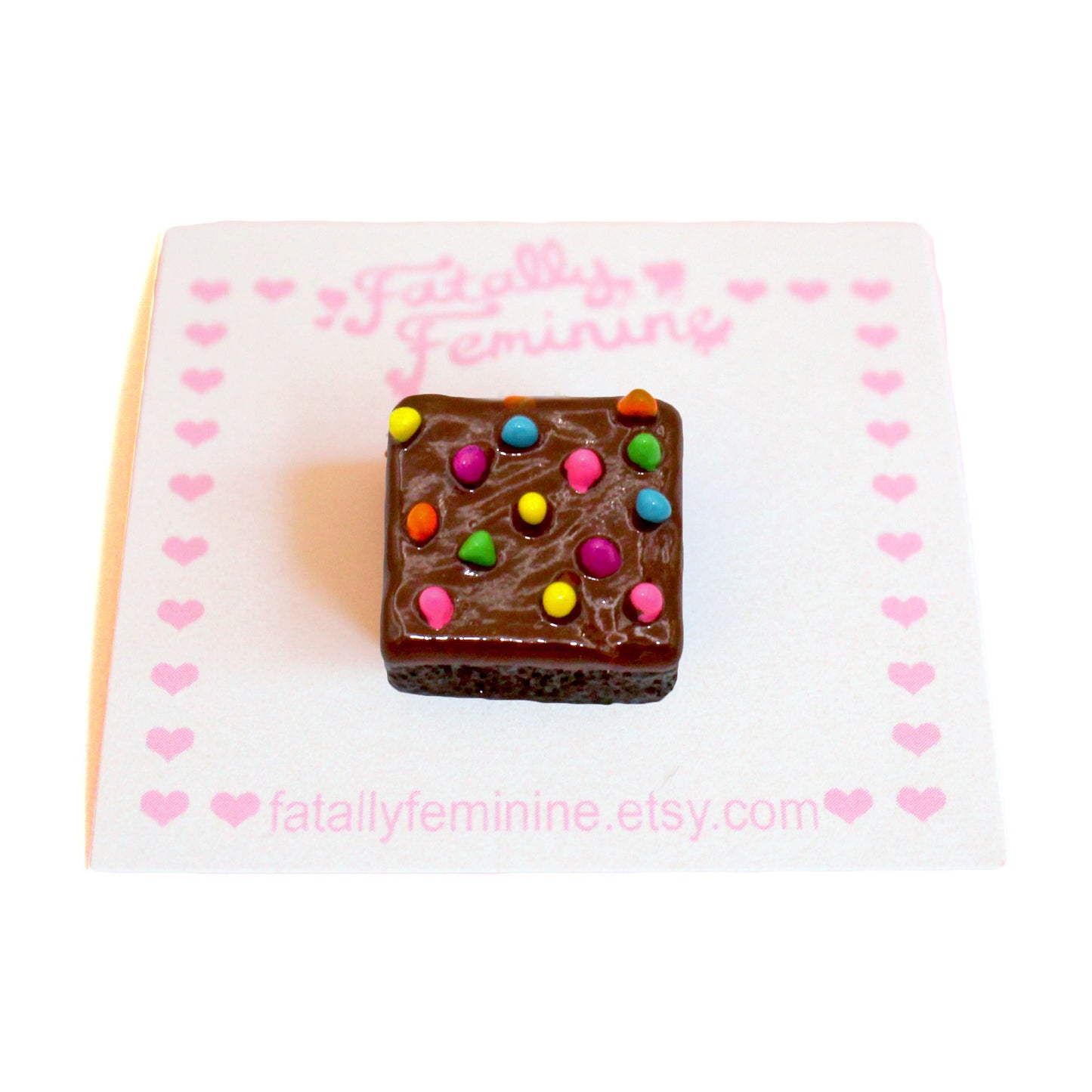 Rainbow Sprinkle Brownie Pin