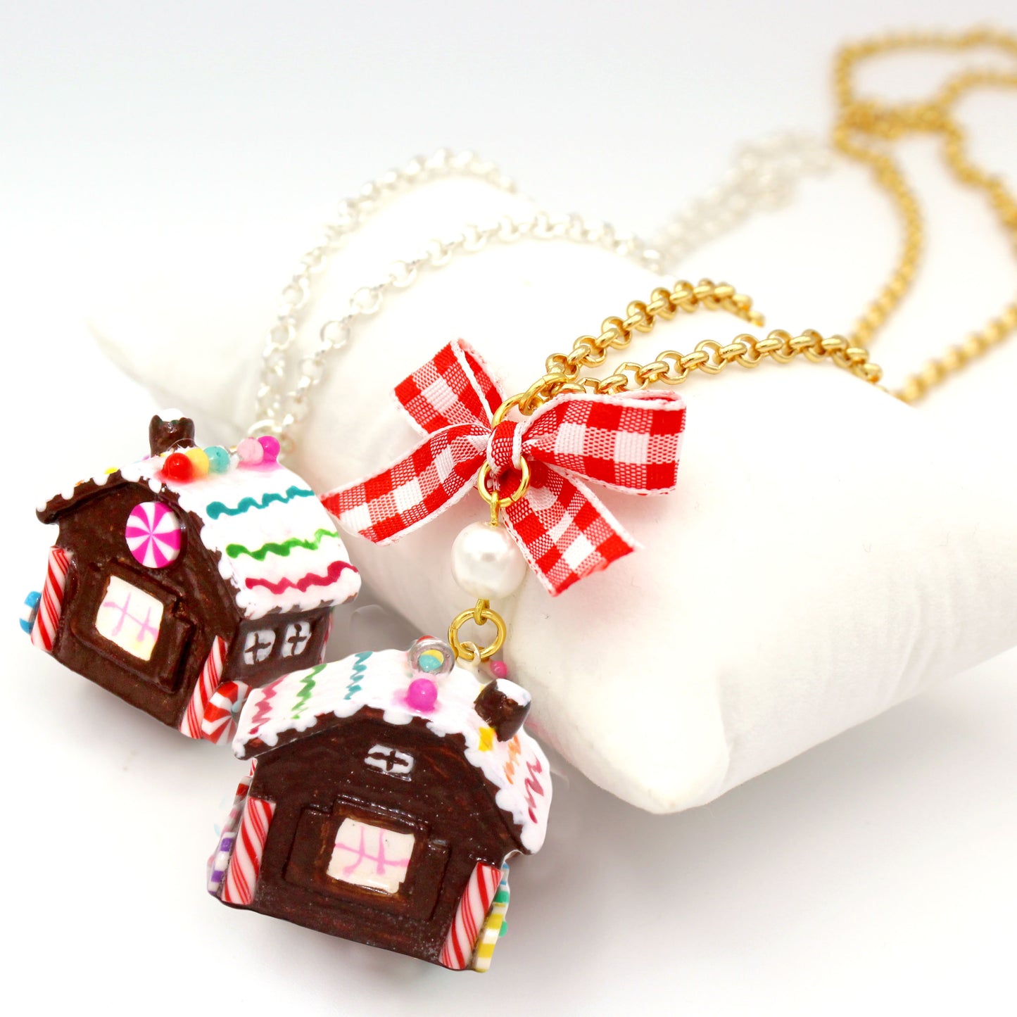 Miniature Gingerbread House Necklace - Limited Edition Holiday Collection