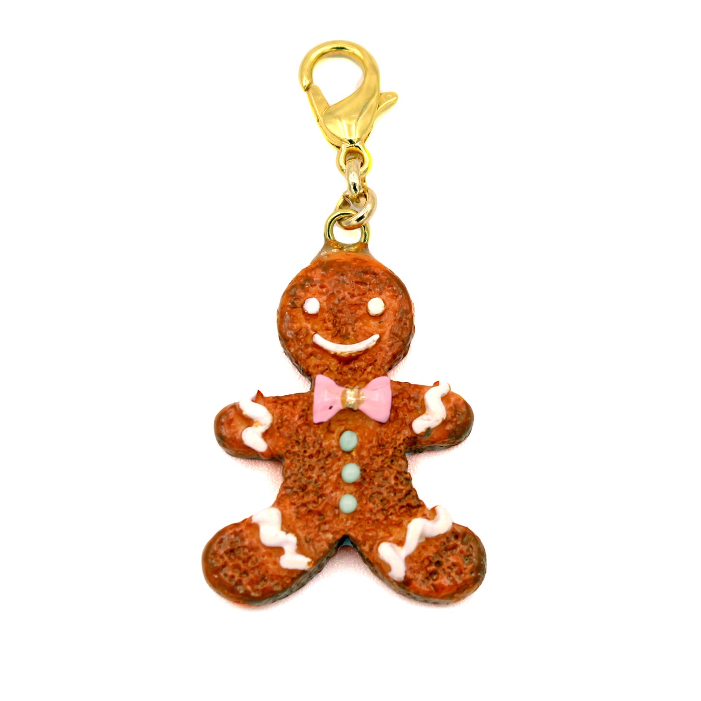 Gingerbread Man Cookie Charm or Zipper Pull - Limited Edition Holiday Collection