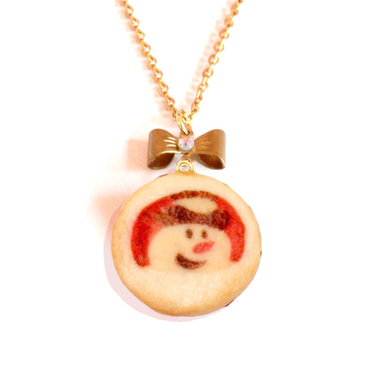Snowman Sugar Cookie Necklace - Limited Edition Holiday Collection