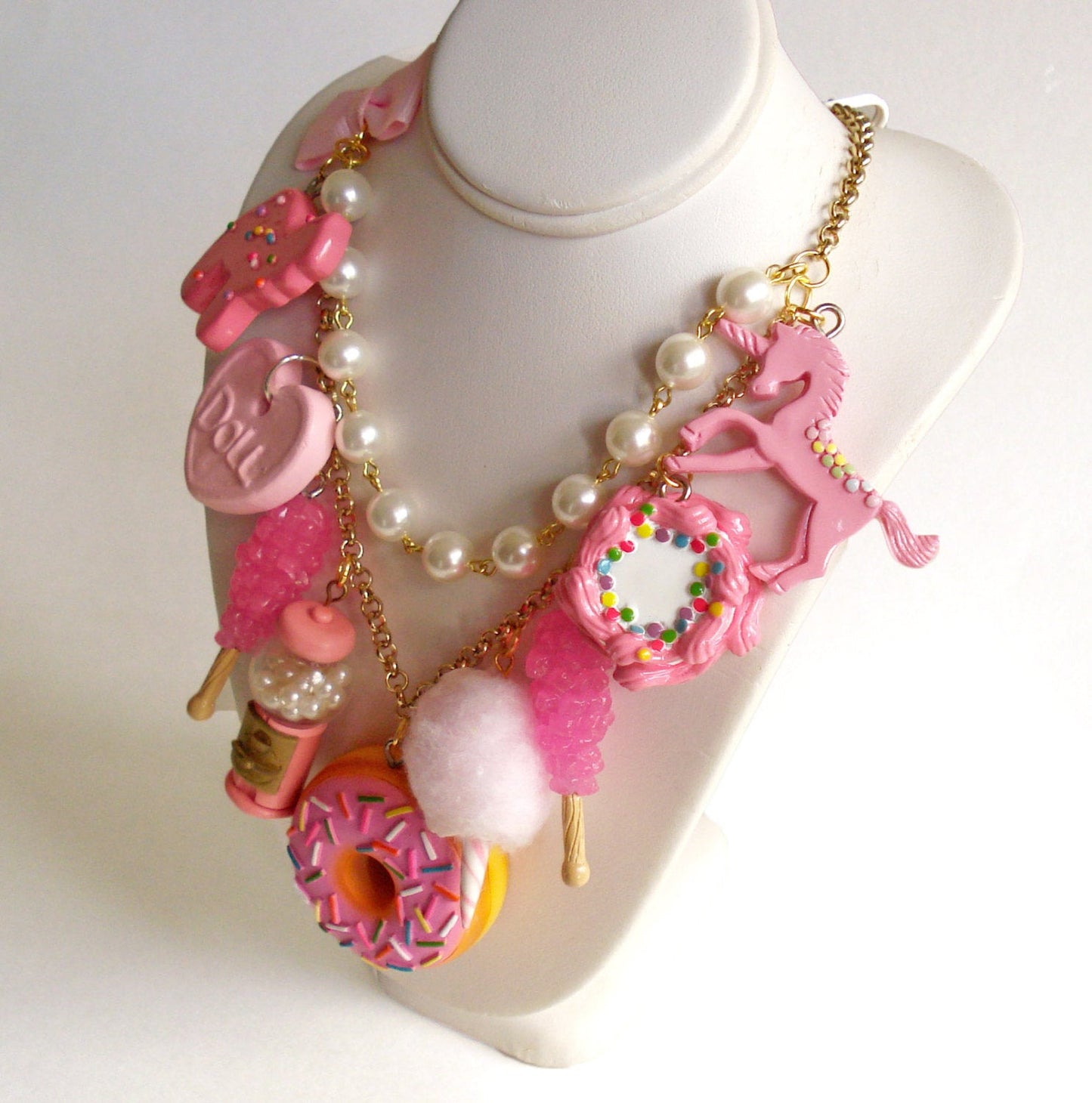 Classic All Pink Candy Statement Necklace