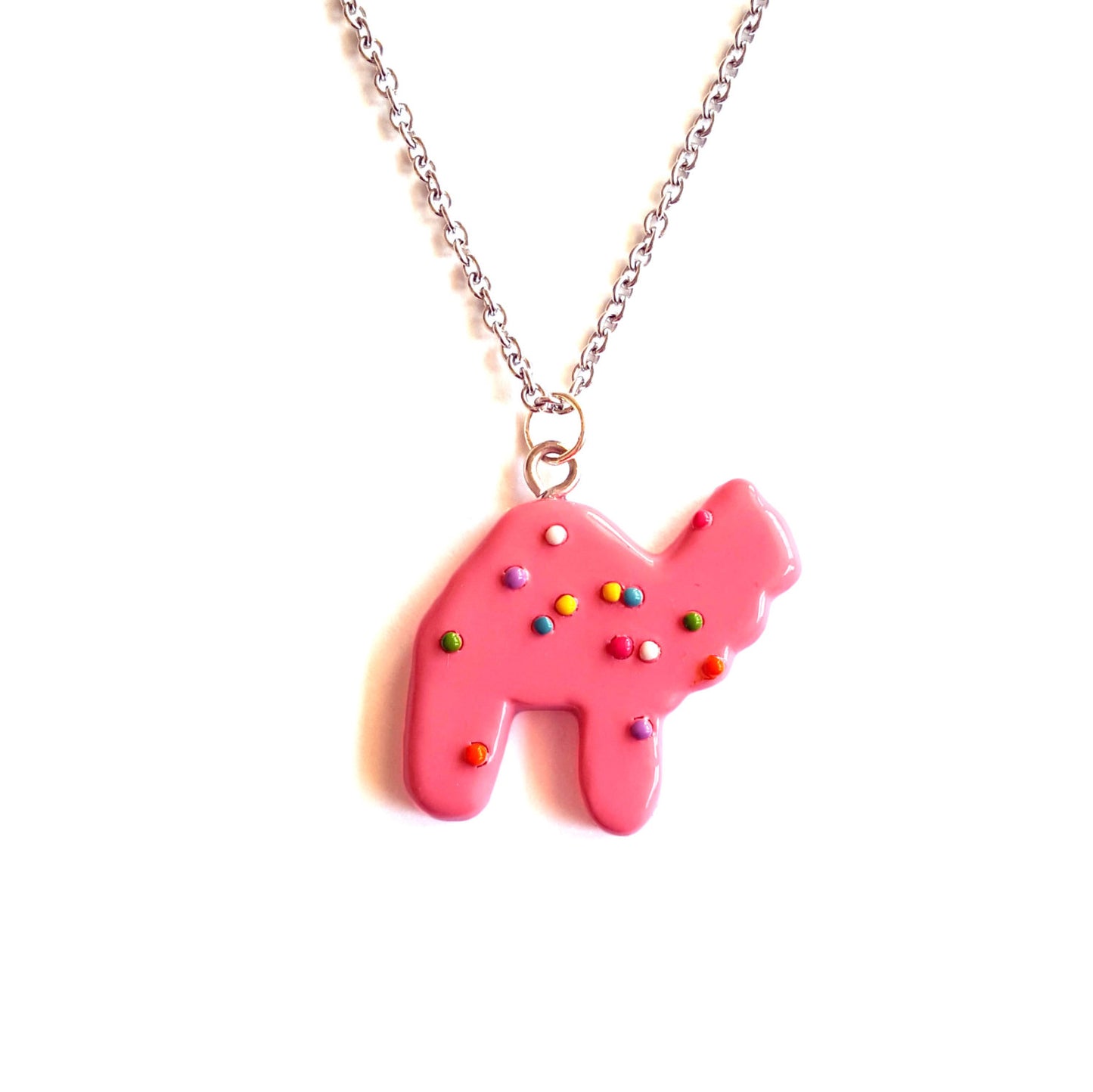Frosted Animal Cookies Necklace Chain Necklace