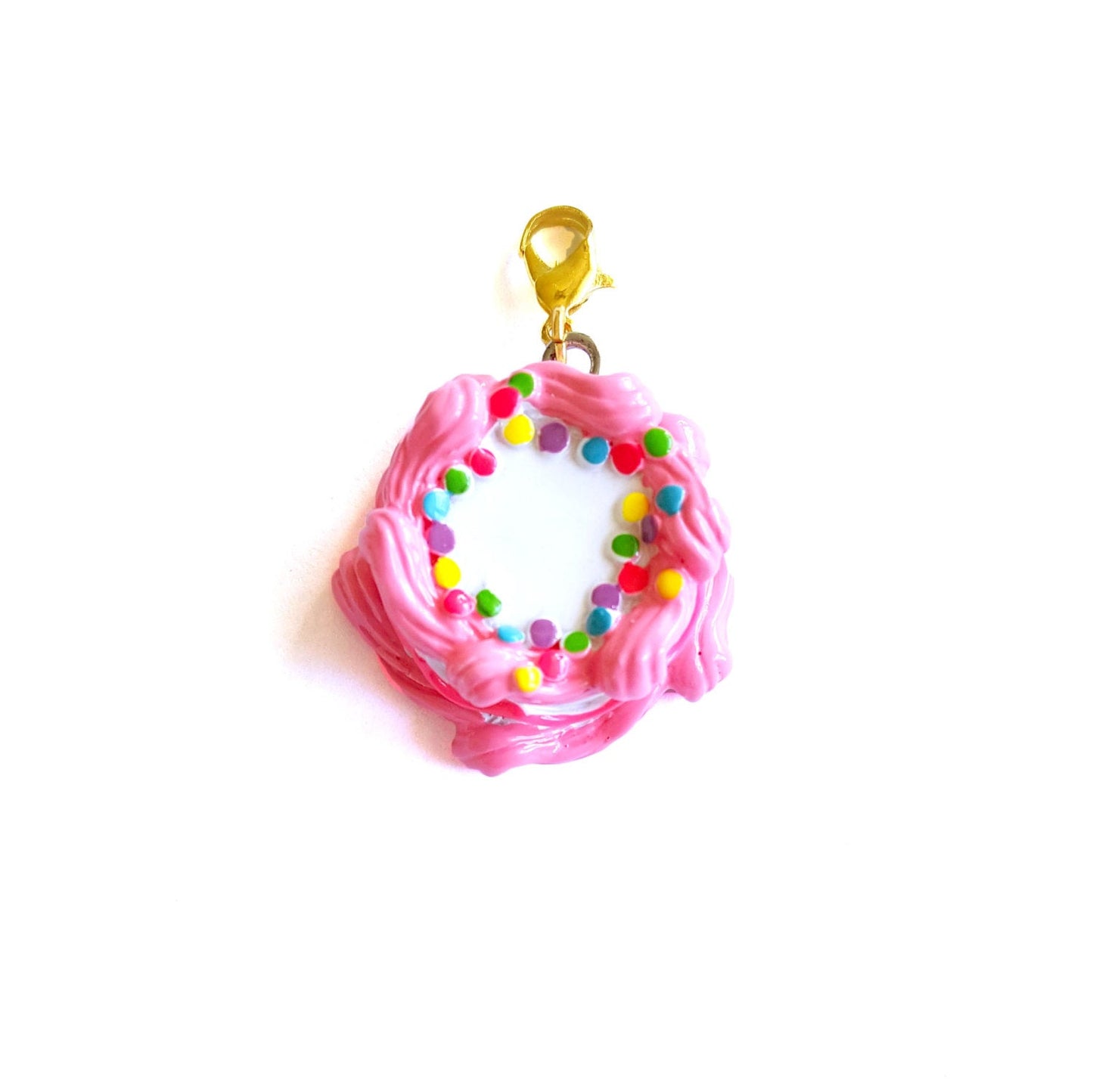 Pink Birthday Cake Pendant