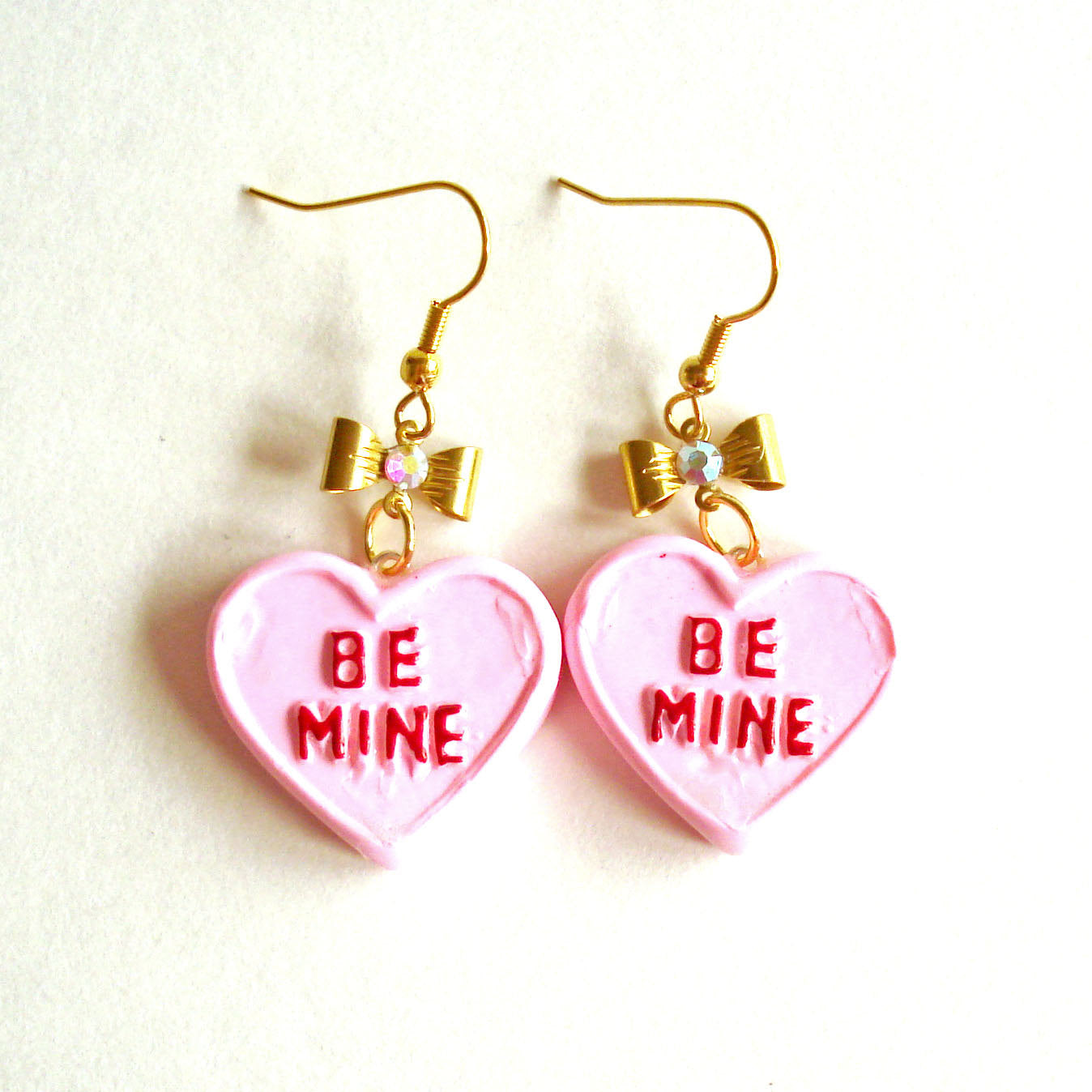 Conversation Heart Earrings Valentines Day