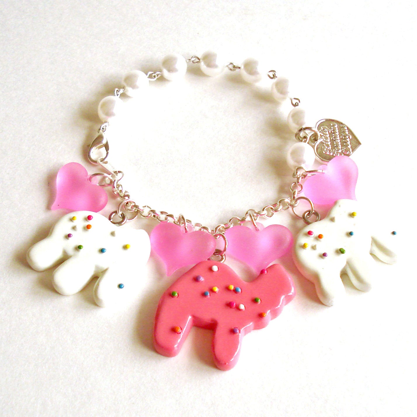 Frosted Animal Cookie Charm Bracelet