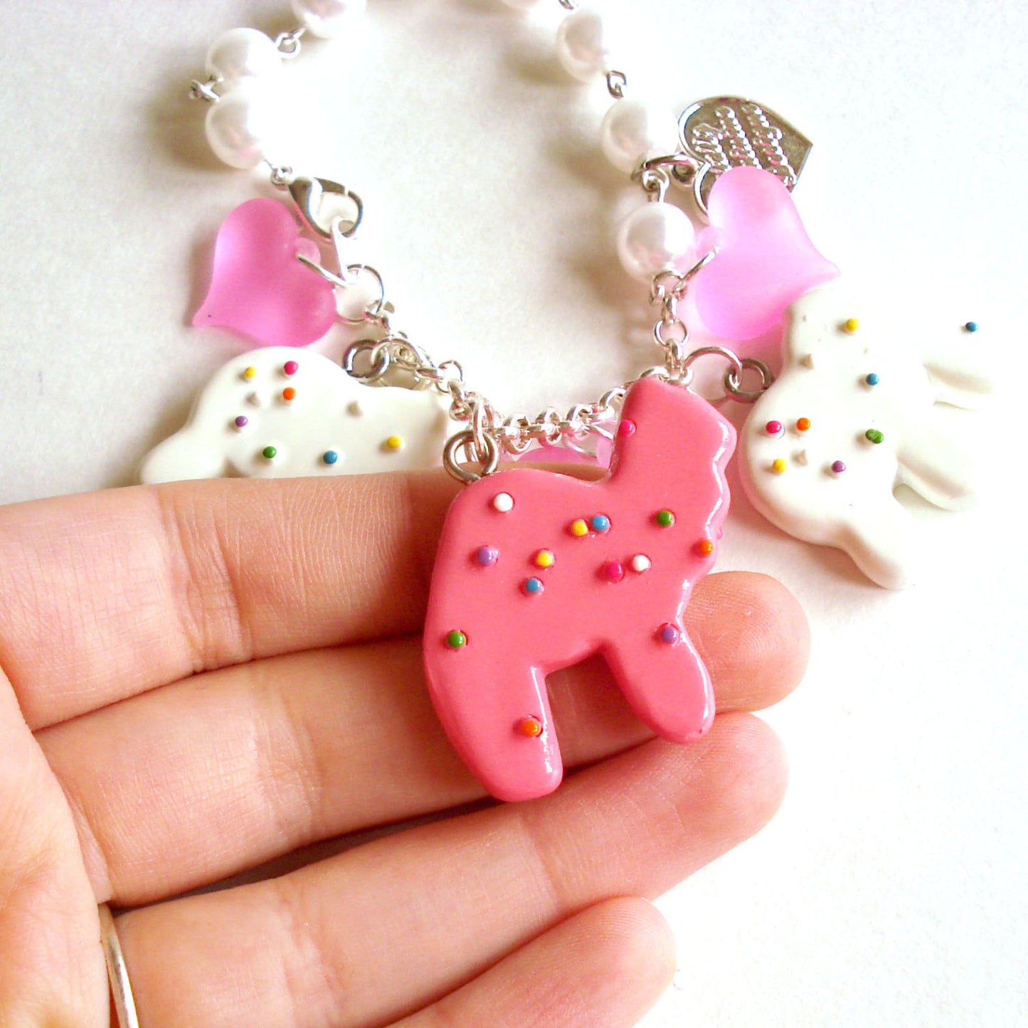 Frosted Animal Cookie Charm Bracelet
