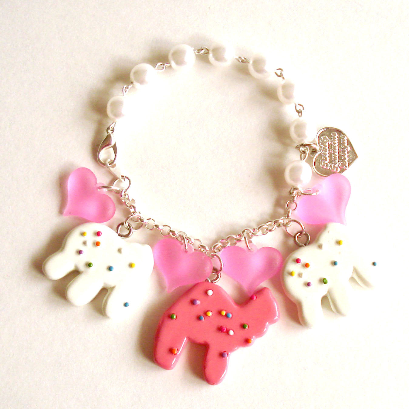 Frosted Animal Cookie Charm Bracelet
