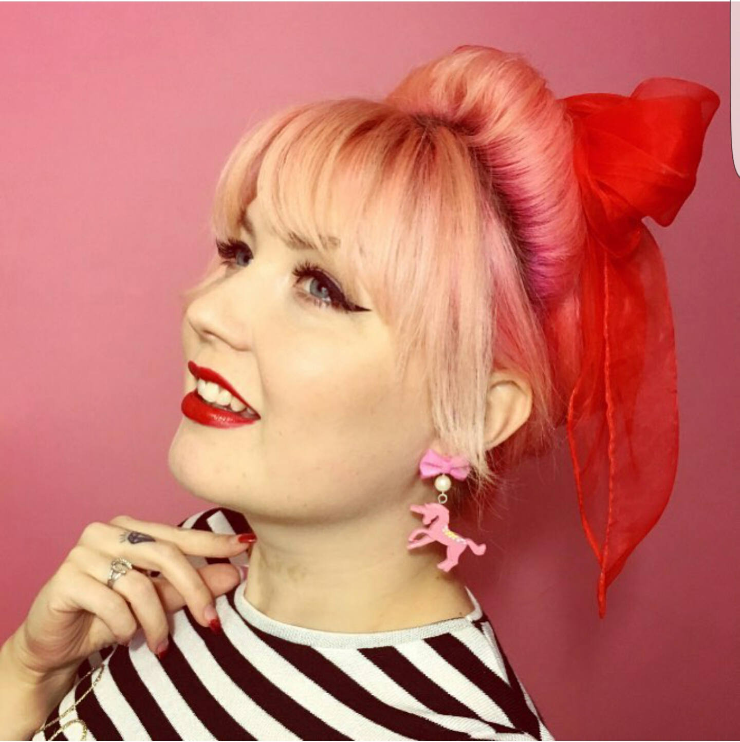 Pastel Bow and Unicorn Earrings