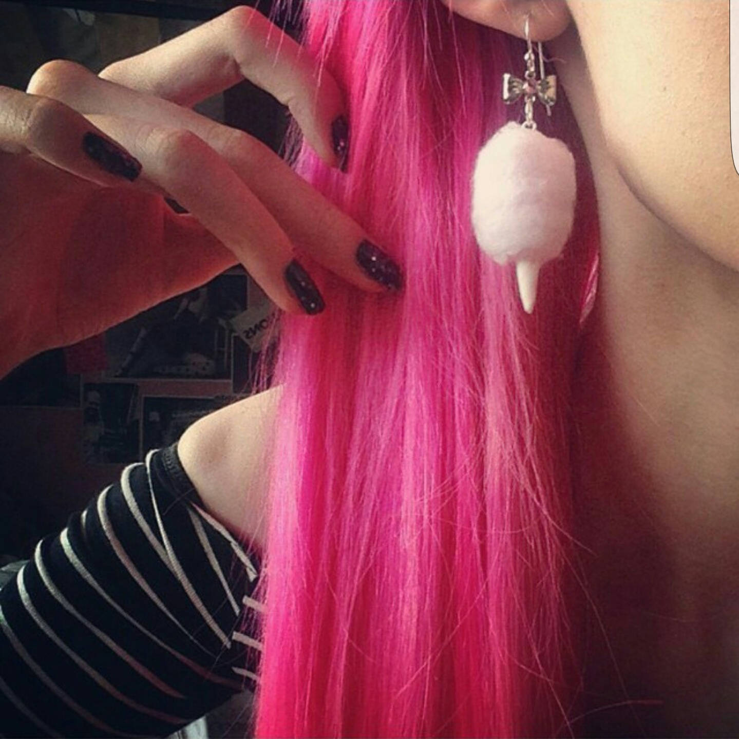 Carnival Cotton Candy Earrings