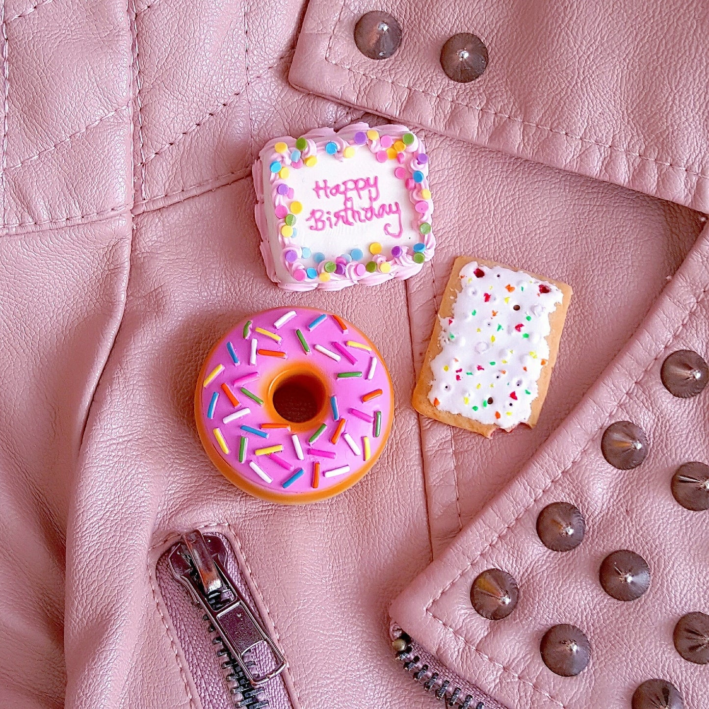 Strawberry or Cherry Toaster Pastry Brooch Pin