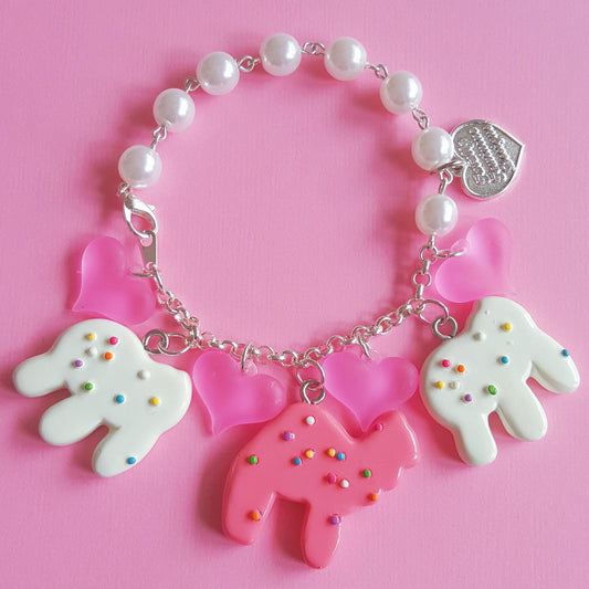Frosted Animal Cookie Charm Bracelet