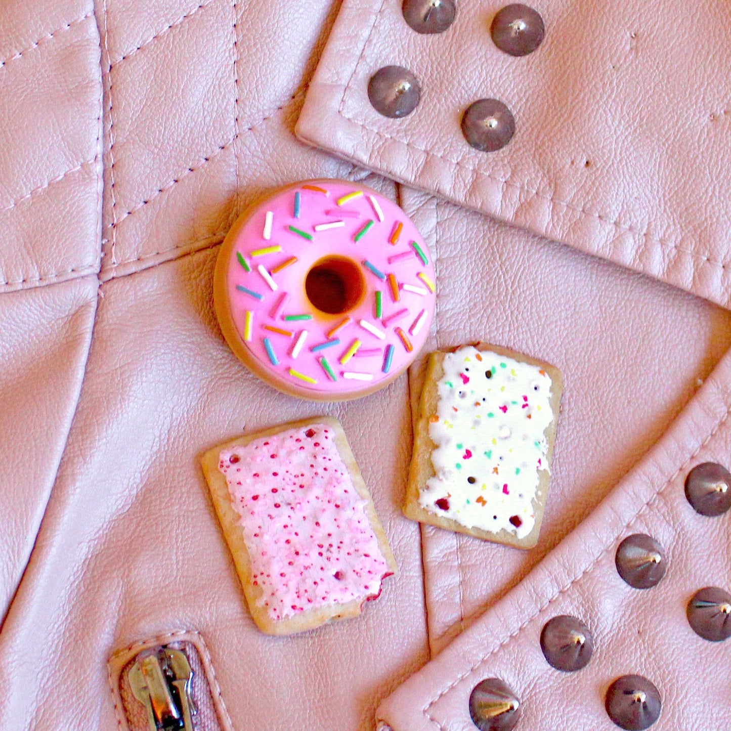 Strawberry or Cherry Toaster Pastry Brooch Pin