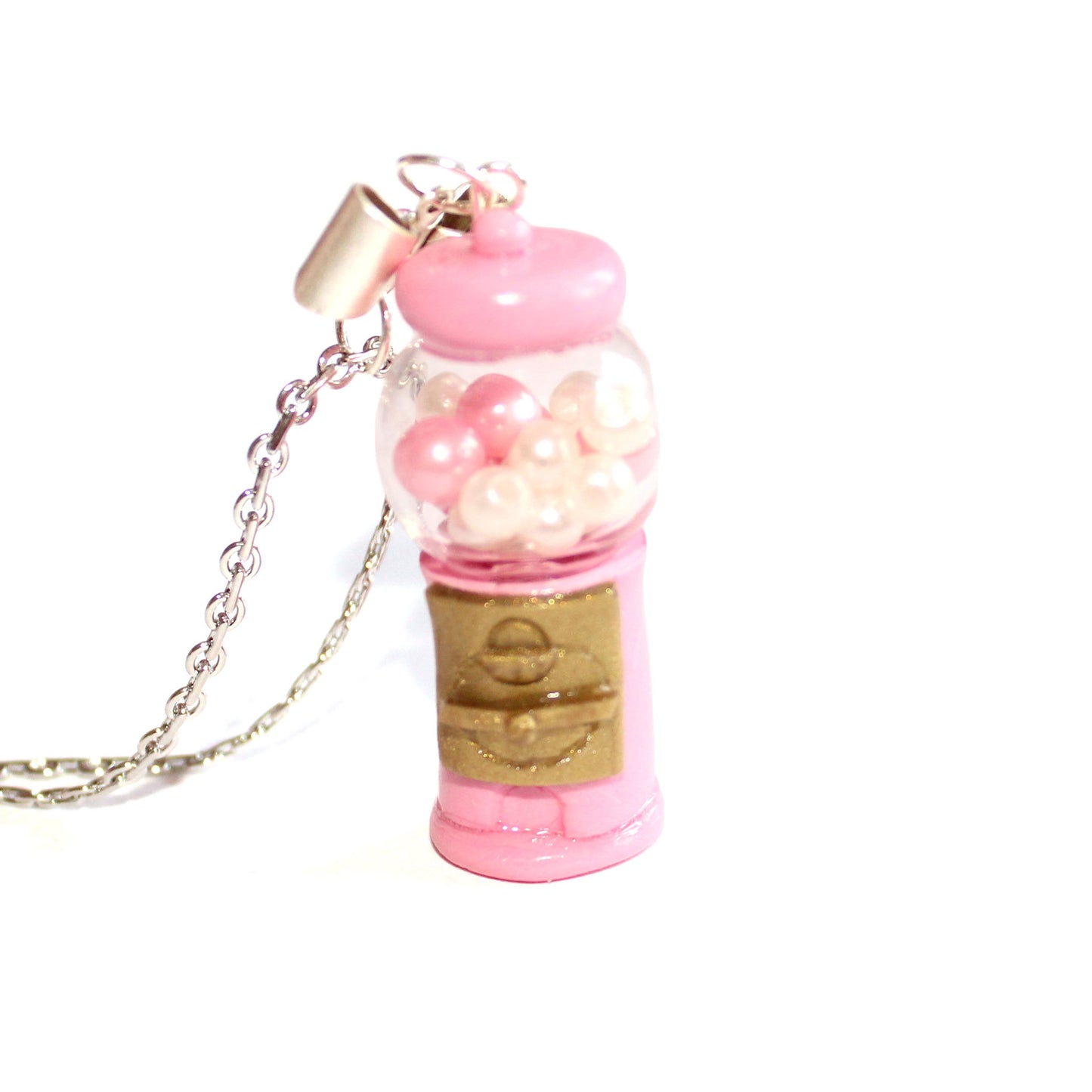 Pink Gumball Machine Necklace or Charm