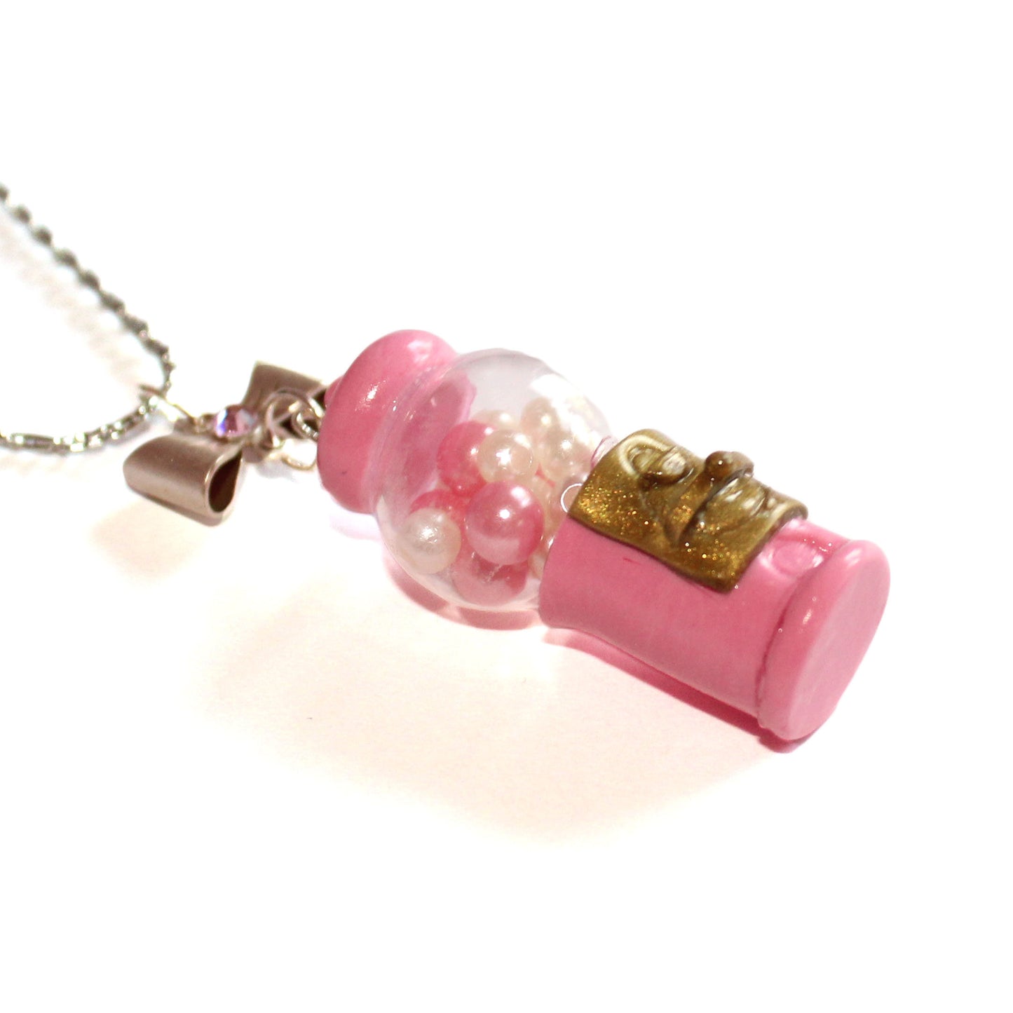 Pink Gumball Machine Necklace or Charm
