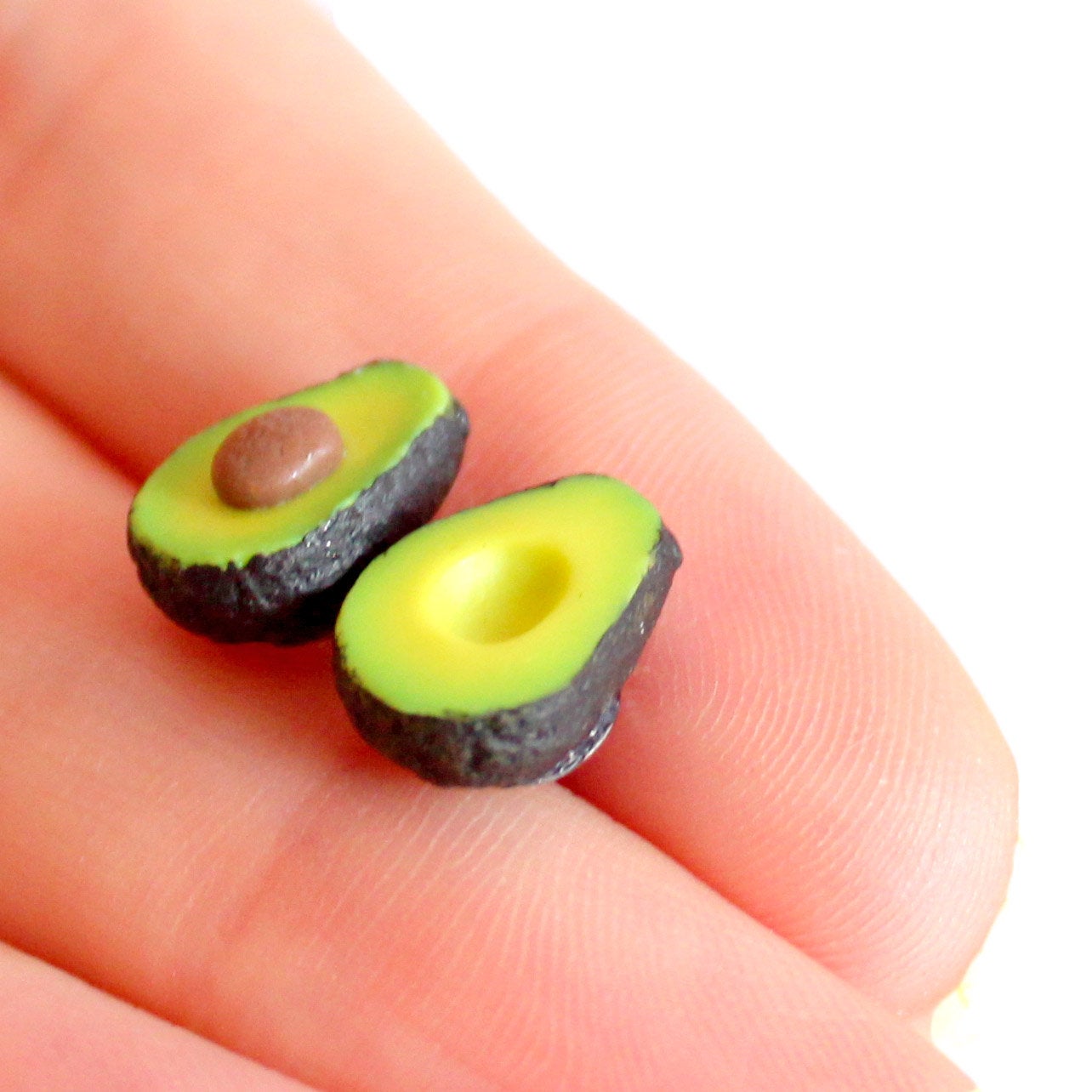 Tiny Avocado Stud Earrings - Fatally Feminine Designs