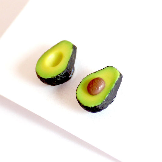Tiny Avocado Stud Earrings - Fatally Feminine Designs
