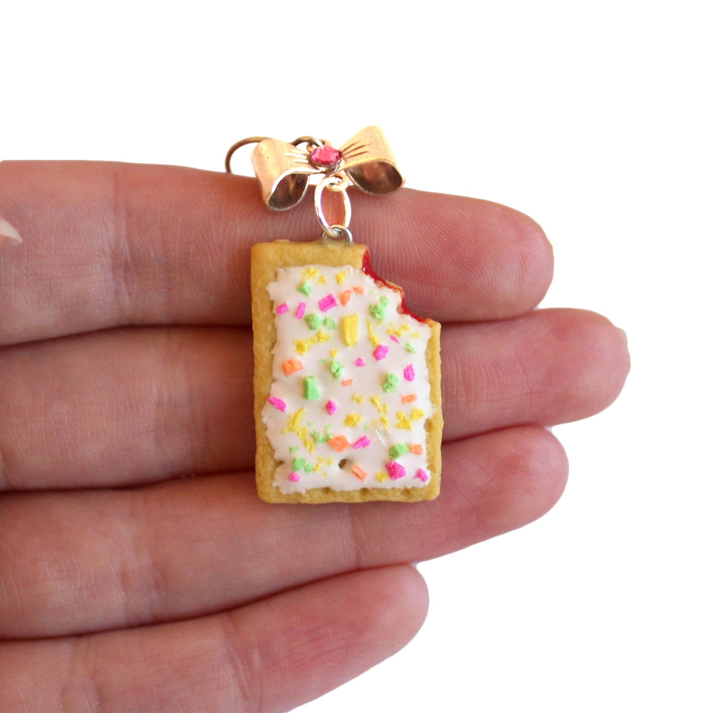 Miniature Strawberry Toaster Pastry Earrings Hypoallergenic