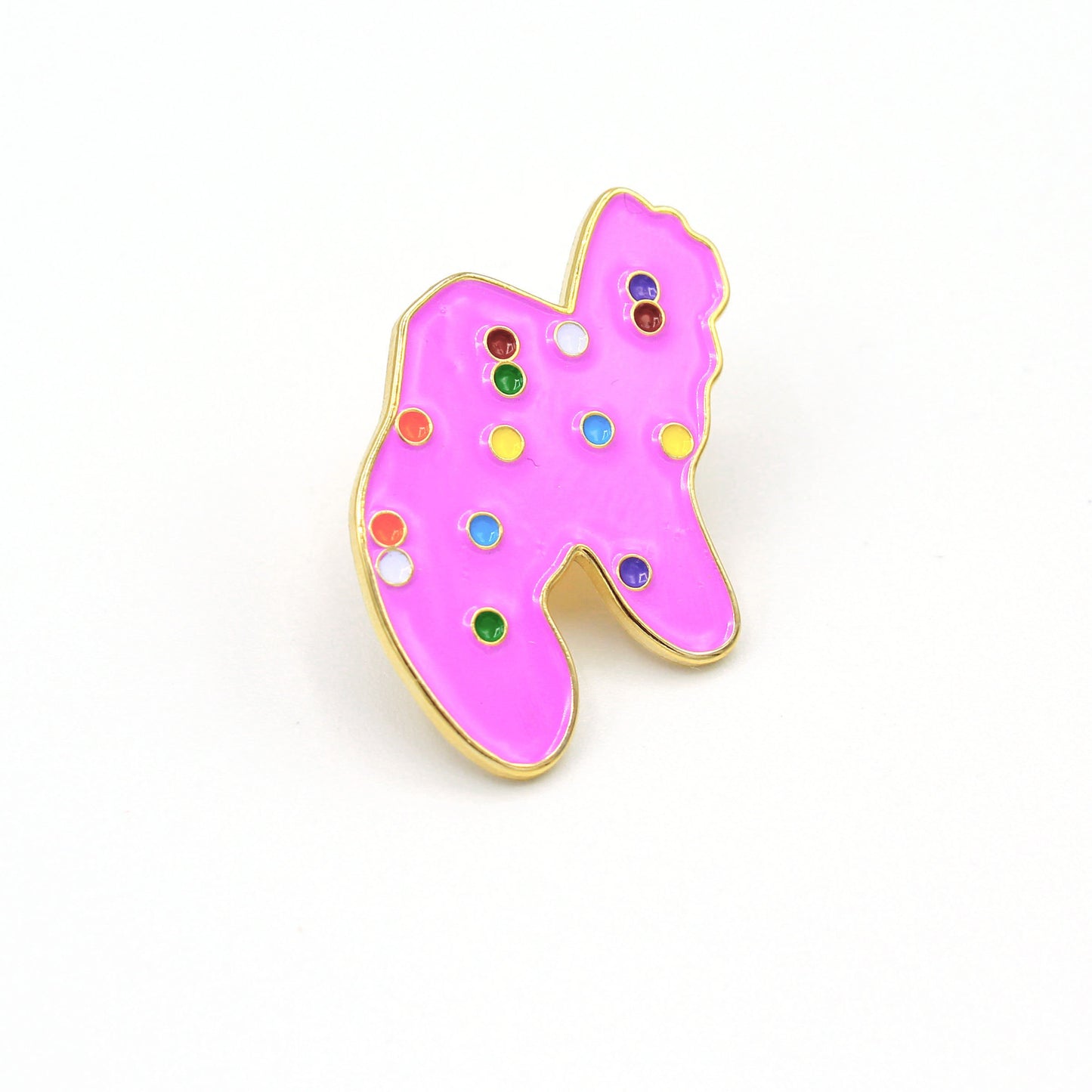 Pink Animal Cookie Enamel Pin - Fatally Feminine Designs