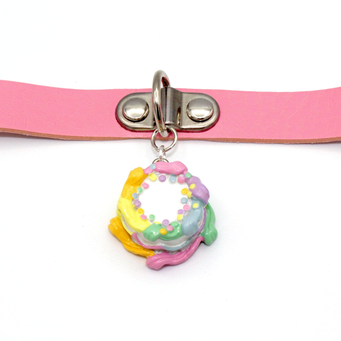 Pastel Rainbow Cake Choker Necklace
