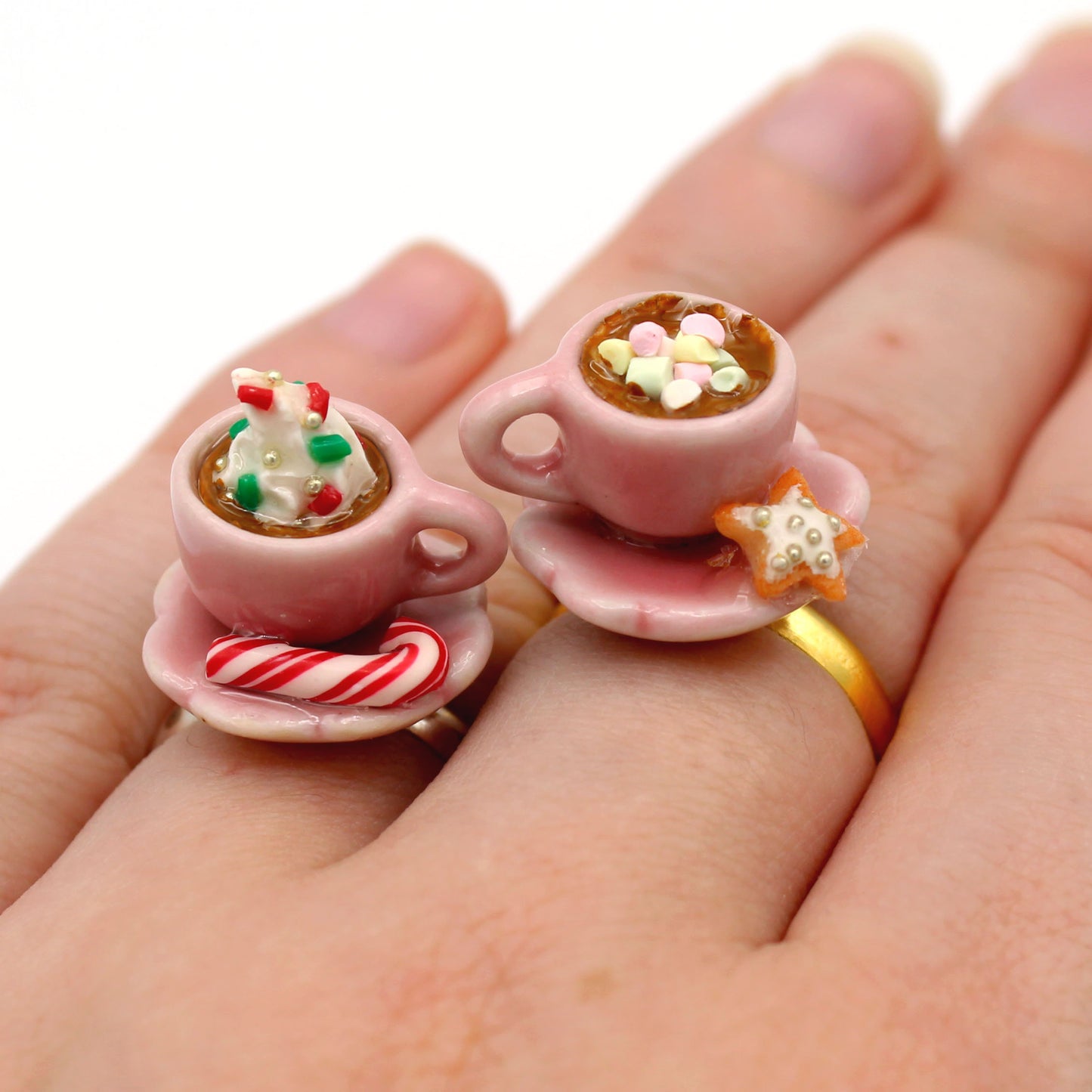 Hot Cocoa Ring Adjustable - Limited Edition Holiday Collection