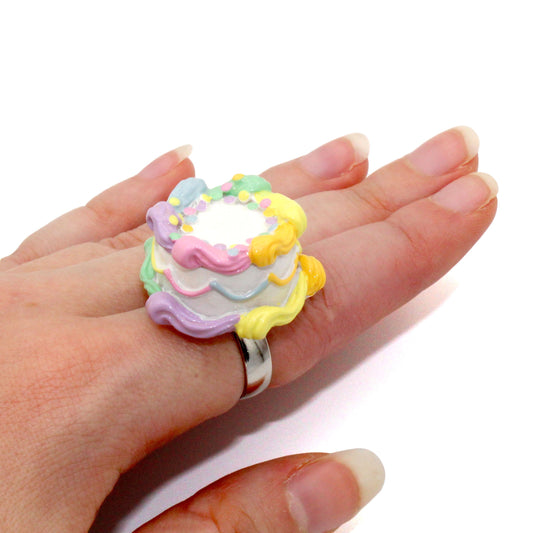 Pastel Rainbow Birthday Cake Ring