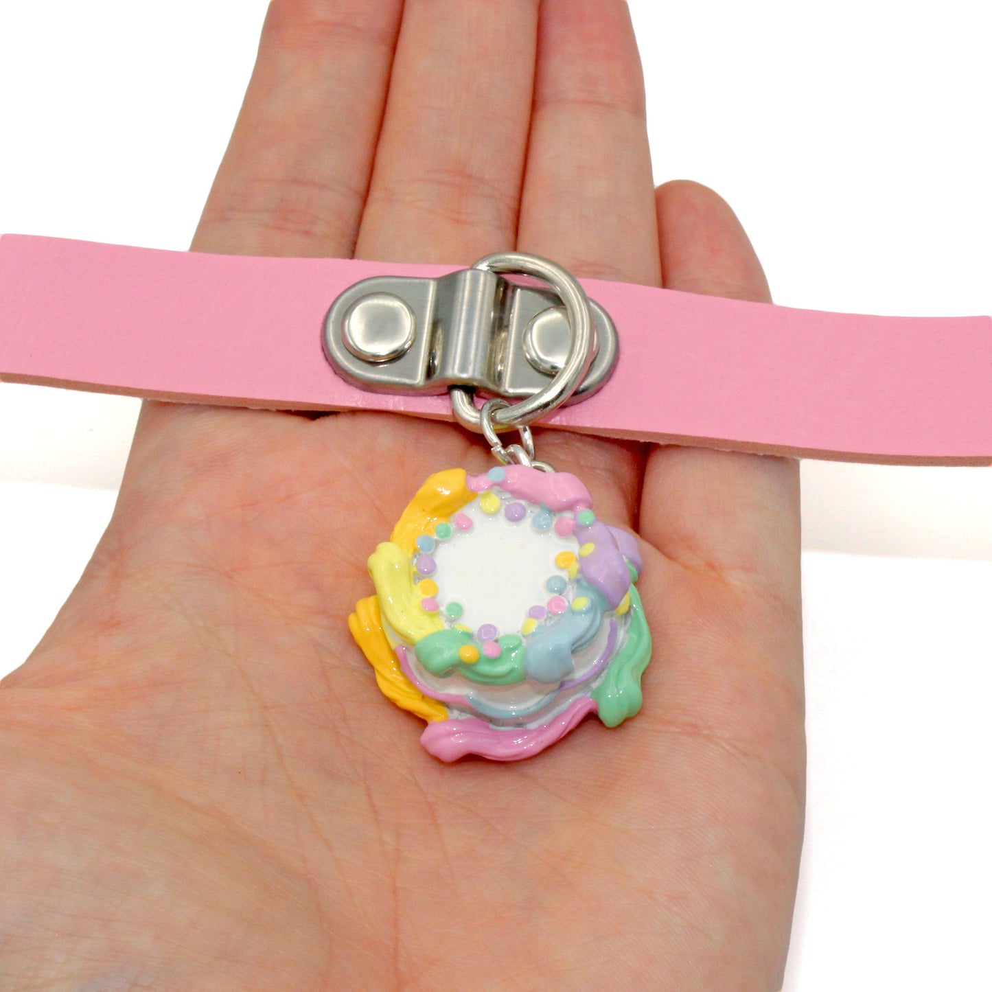 Pastel Rainbow Cake Choker Necklace