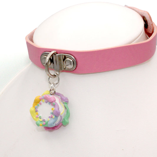 Pastel Rainbow Cake Choker Necklace
