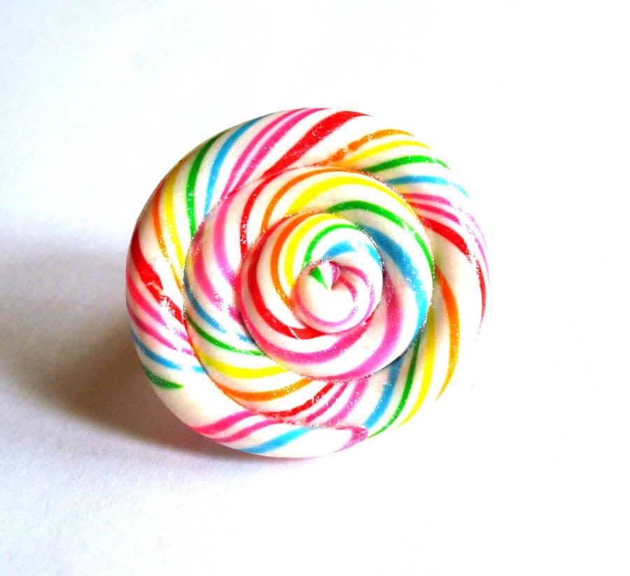Jumbo Rainbow Lollipop Ring
