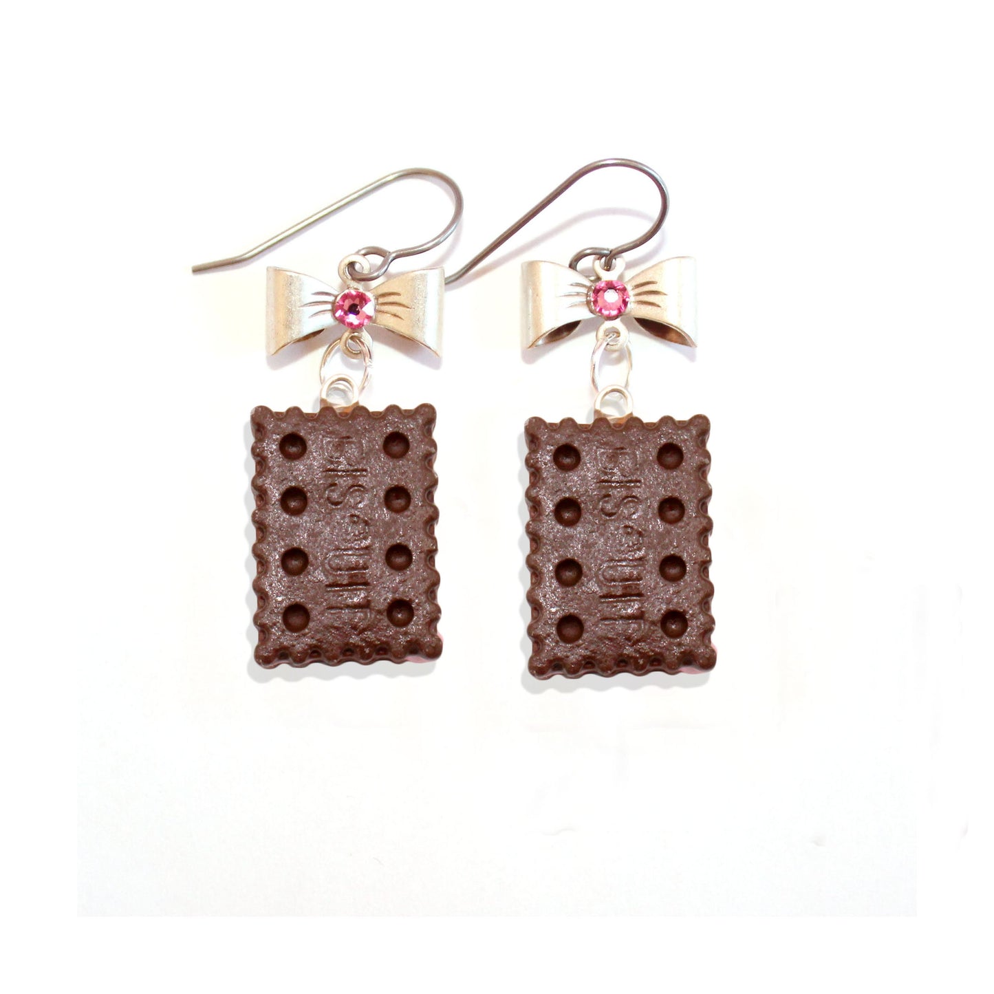 Ice Cream Sandwich Earrings - Hypoallergenic Option - Fatally Feminine Designs