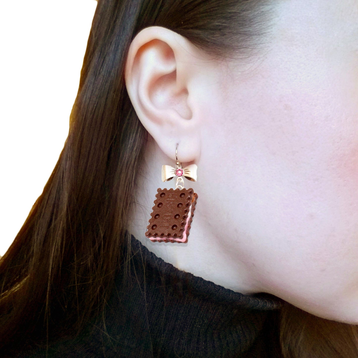 Ice Cream Sandwich Earrings - Hypoallergenic Option - Fatally Feminine Designs